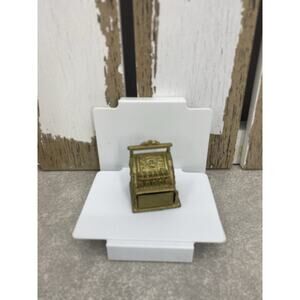 Dollhouse Miniature Cash Register Till Gold Metal 1:12 Scale Mini